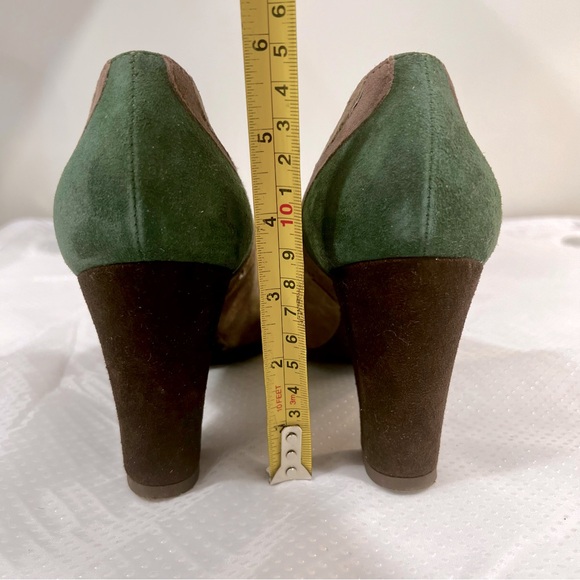 Pret a Dancer Italian Suede Block Heel Made in Italy Women’s Size 7 - Picture 10 of 11